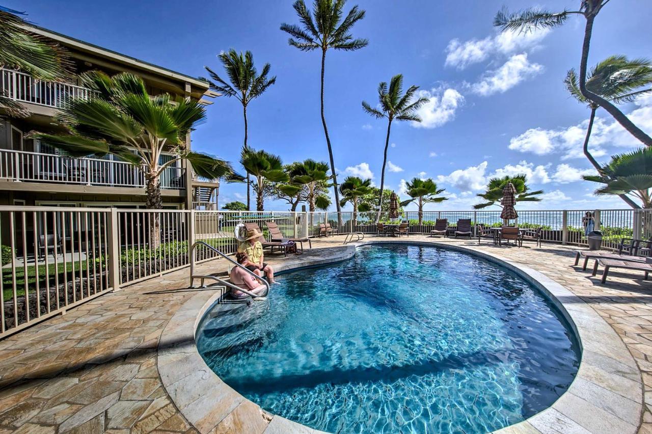 Waipouli Beachfront Condo With Balcony And Ocean Views Kapa'a Luaran gambar