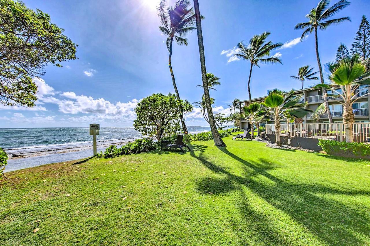 Waipouli Beachfront Condo With Balcony And Ocean Views Kapa'a Luaran gambar