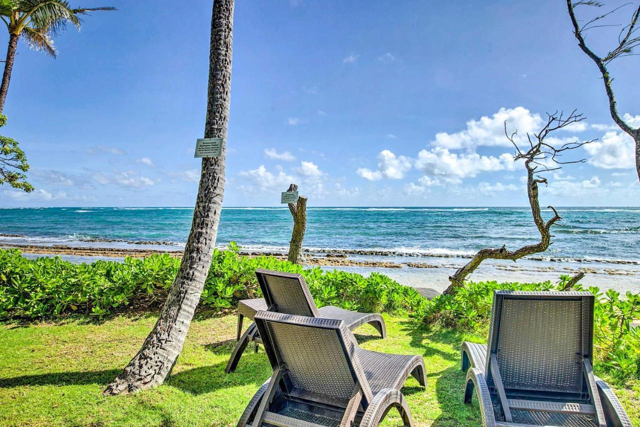 Waipouli Beachfront Condo With Balcony And Ocean Views Kapa'a Luaran gambar