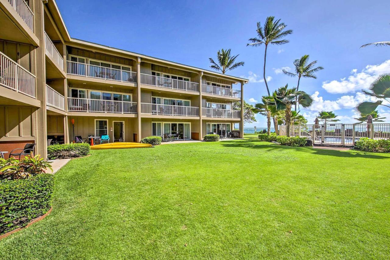 Waipouli Beachfront Condo With Balcony And Ocean Views Kapa'a Luaran gambar