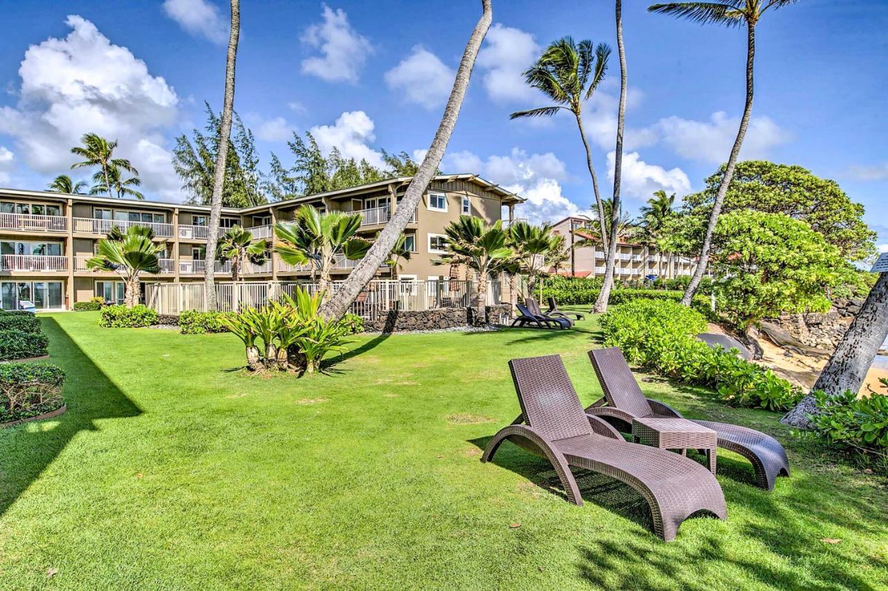 Waipouli Beachfront Condo With Balcony And Ocean Views Kapa'a Luaran gambar