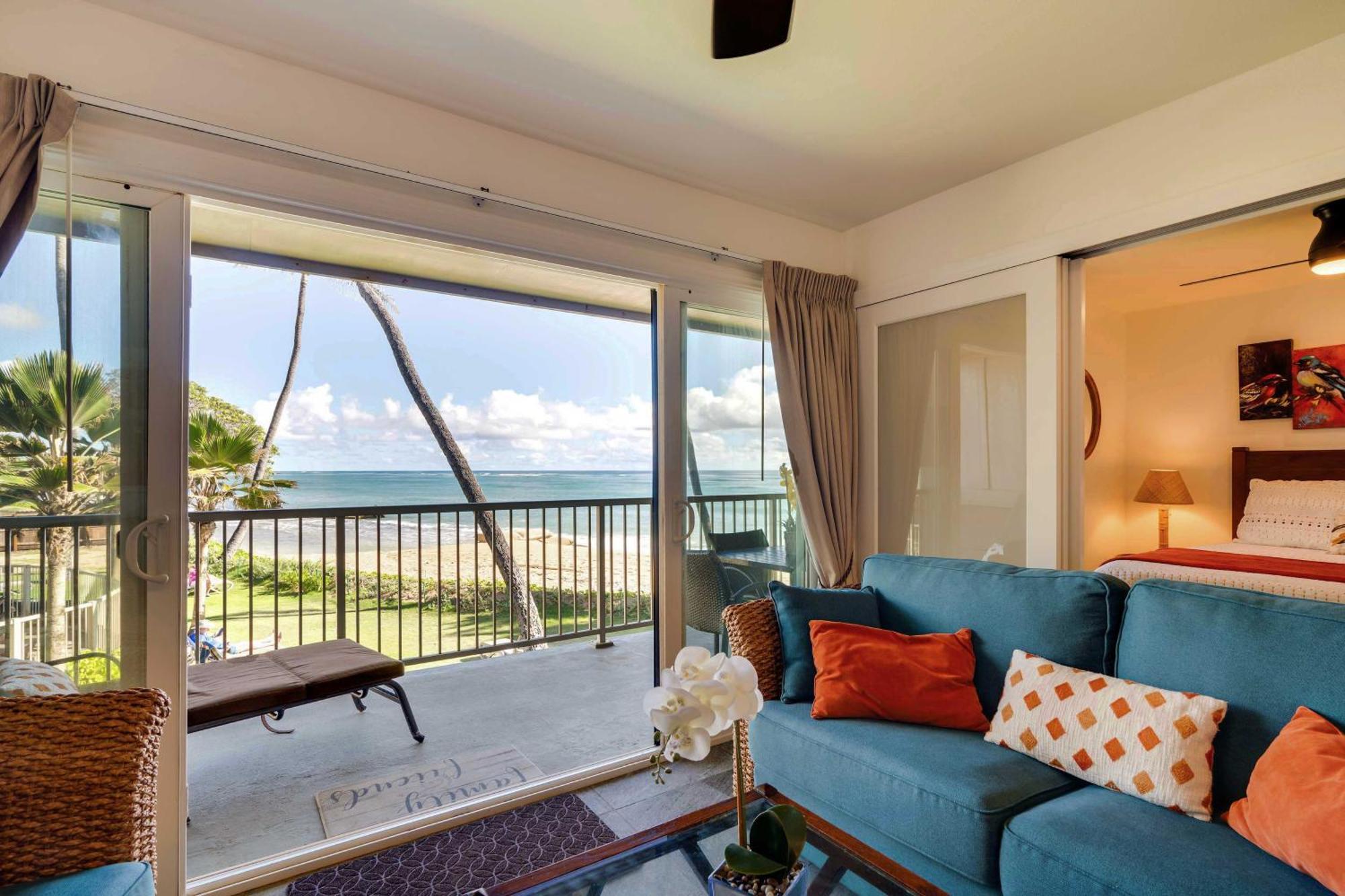 Waipouli Beachfront Condo With Balcony And Ocean Views Kapa'a Luaran gambar